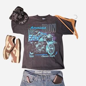 1990's American Iron Motorcycle T-Shirt